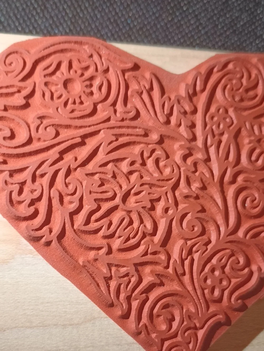 Ornate Heart stamp By Rubber Stampede